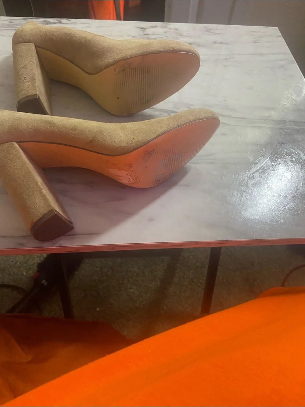 Nine West Beige Suede Pumps